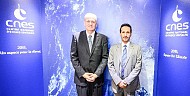 وفد من وكالة الإمارات للفضاء يشارك في معرض باريس الجوي