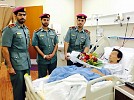 Al Ain Traffic Visits Injured Traffic Accident Victims in Tawam