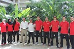 Sports teams arrive in Sharjah to compete in the 2015 West Asian Karate Championship 